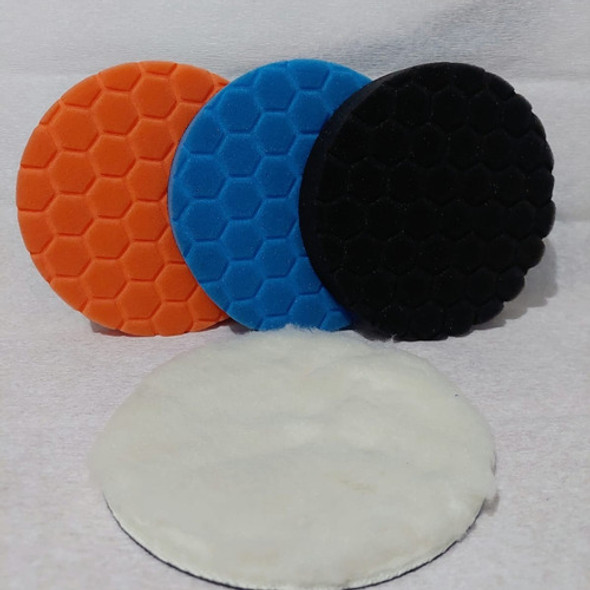 Kit 4 Pads De Pulido 6 Pulgadas (spta) Todos Los Cortes 1 Kit 4 Pads De Pulido 6 Pulgadas (spta) Todos Los Cortes 1