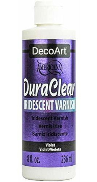 Deco Art Americana Duraclear Barniz 8oz-iridiscente Violeta 0