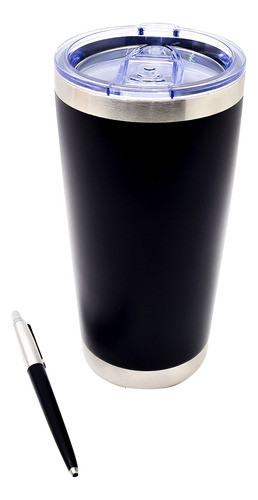 Combo Oficina Vaso Térmico Acero Inoxidable + Birome Parker 0