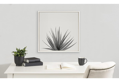 Kate Y Laurel Sylvie Haze Agave Suculento Canvas Wall Art Po 1