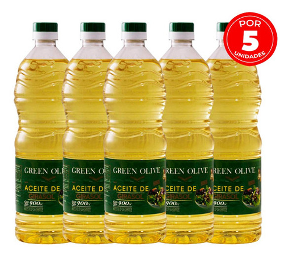 Aceite De Girasol Green Olive - 5u X 900cc 0 Aceite De Girasol Green Olive - 5u X 900cc 0