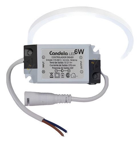 50 Driver Controlador Panel Led 6w Plafon Transformador 0