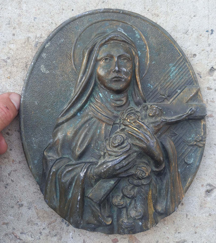 Arte Religioso Virgen Maria Jesuscristo Crucificado Antiguo 0