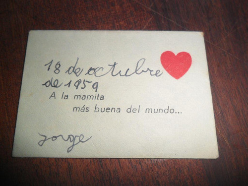 A La Mamita Mas Buena Del Mundo 1959 Sobre Miniatura Carta 0