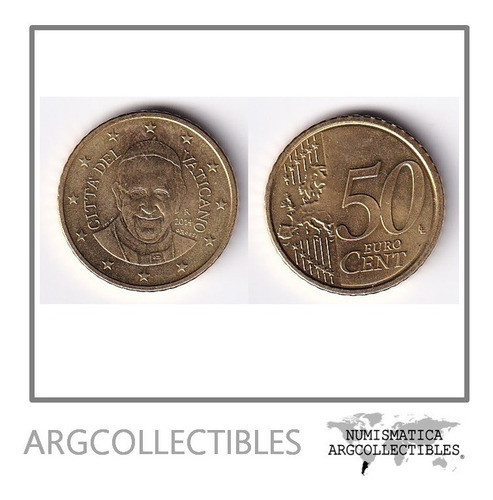 Vaticano Moneda 50 Centavos 2014 Papa Francisco Km460 Au 0