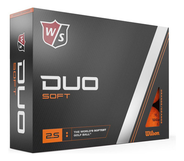 Wilson Staff Duo Pelotas Golf Suaves - Paquete 12, Naranja 0