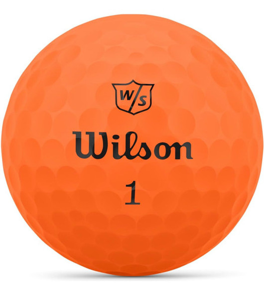 Wilson Staff Duo Pelotas Golf Suaves - Paquete 12, Naranja 1