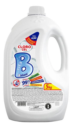 Desinfetante Cloro Em Gel 5 Litros Poder De Limpeza Barbarex 0