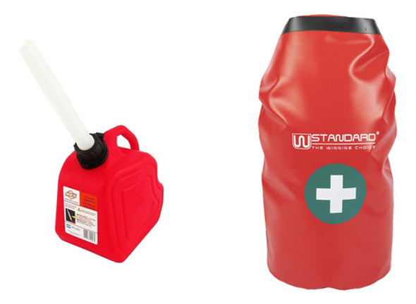 Kit Botiquin Estanco Rojo + Bidon Rojo 5l 0