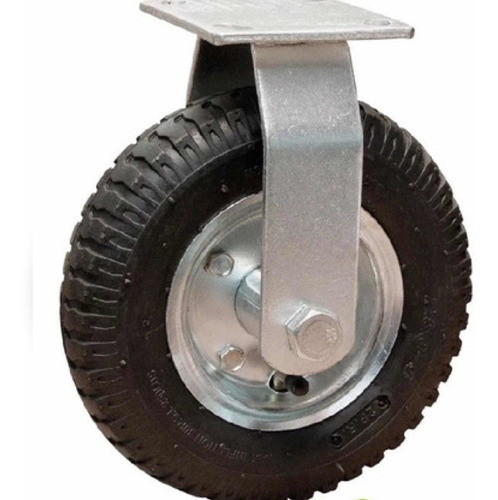 Rueda Neumatica Fija Con Base 200mm Bguemes 0