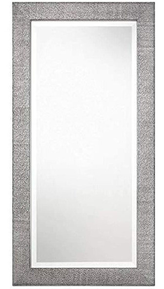 Espejo De Pared Ultimate Tulare Metallic Silver De 24  X 48 0