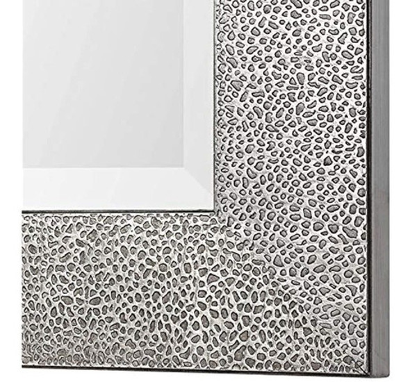 Espejo De Pared Ultimate Tulare Metallic Silver De 24  X 48 1
