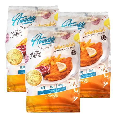 Rebozador Comidas Mas Livianas Y Sequitas Amadda Pack X 3 0