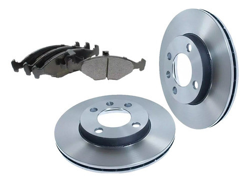 Kit Discos + Pastillas Freno Vw Gol Ab9 Power Dublin G2 G3 1