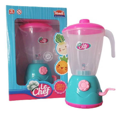 Liquidificador De Brinquedo Le Chef Usual Rosa Menina 0