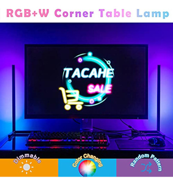 Lámpara De Esquina Compacta Tacahe - Color Rgb Y Luz Blanca 1