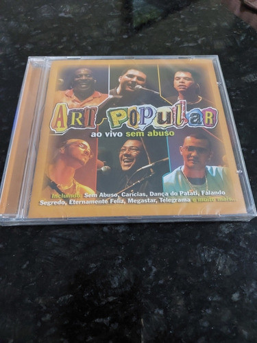Cd Art Popular Ao Vivo Sem Abuso 2008 Lacrado Raríssimo 1