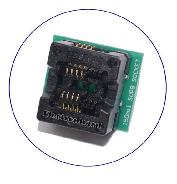 Adaptador Soic-8 / Sop-8 A Dip 150 Mil 24cxxx, Serial, Flash 0