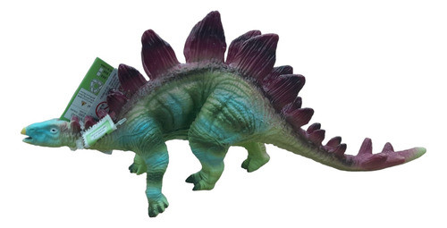 Figura Dino King Dinosaurio De Goma Stegosaurus Con Chifle 1