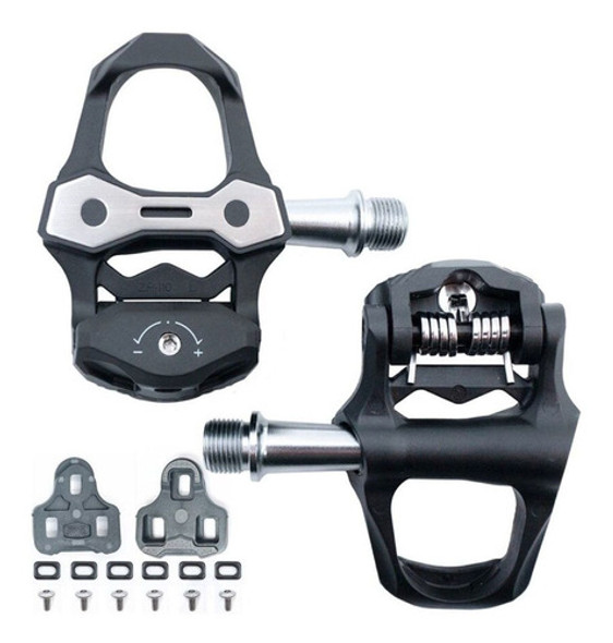 Pedales Ruta Carbono Zeray Zp-110 279g + Calas Eje Cromo 0
