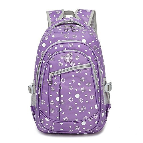 Mochila De Niña Con Estampado De Puntos Y Fresas Para Niños 0