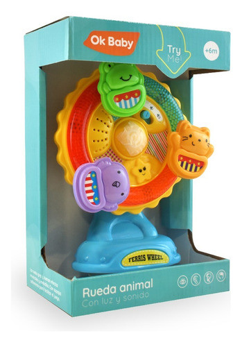 Rueda Animal Con Ventosa Luz Y Sonido Cod Okbb0139 Loonytoys 0