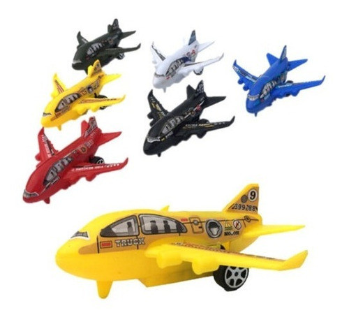 Aire Plástico Bus Modelo Niños Tirón Hacia Atrás El Avión De 0