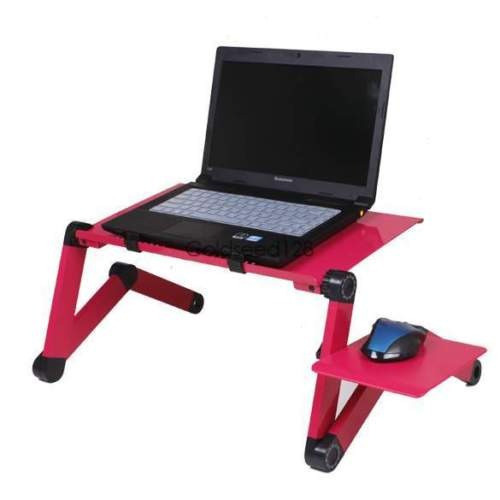 Rojo Ajustable Ventilada Tabla Del Ordenador Portátil Tablet 0