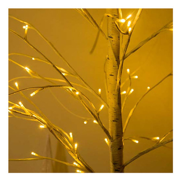 Rbol De Abedul De 6 Pies Con Luces, 8 Modos De Luces De Hada 1