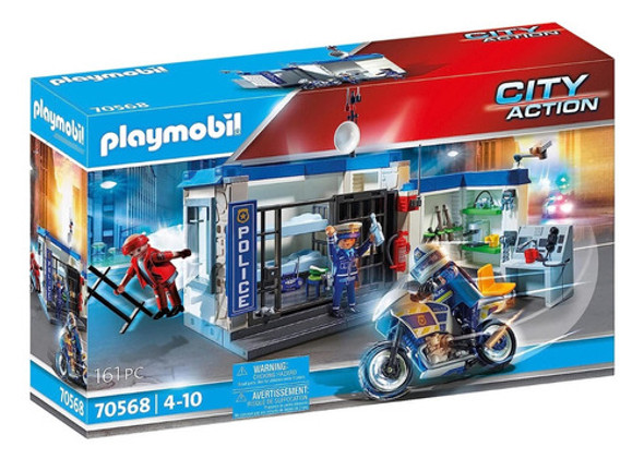 Moto Policía Persecución Ladrón - Playmobil 0