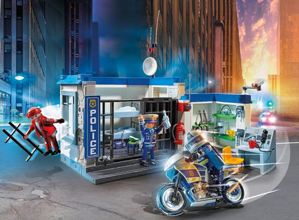 Moto Policía Persecución Ladrón - Playmobil 1