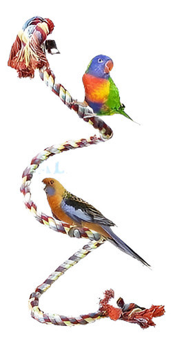 Loro Jaula Juguetes Cuerda Bungee De 63  Escalada Cuerdas Ju 0