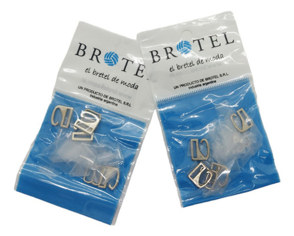 Brotel Bretel Silicona Gancho Metal 10 Mm X 6 Pares 0