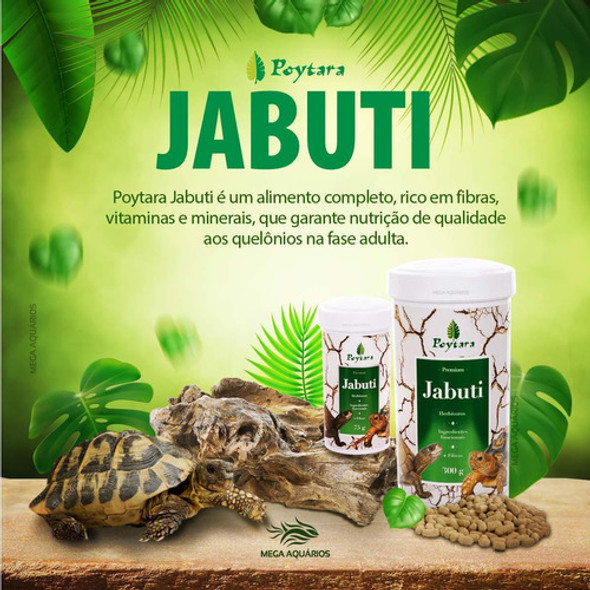 Poytara Premium Jabuti Ração Especial Tartarugas 800g 1