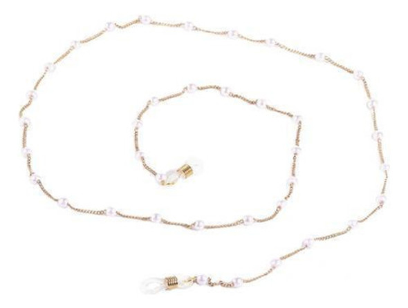 4 Cadeia De Óculos Corrente De Pérolas Antiderrapantes E 0