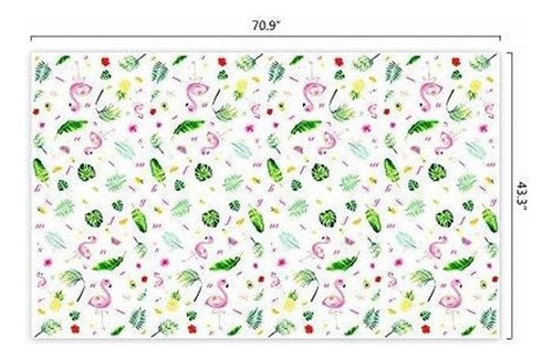 Wernnsai Mantel De Flamenco Diseño De Luau Tropical 1