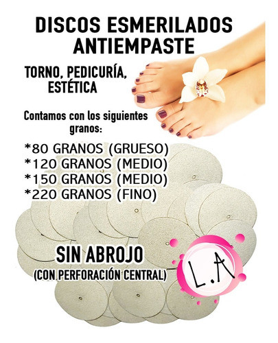 Discos Esmeril Podología 150 Gr. X 50 Unidades 1
