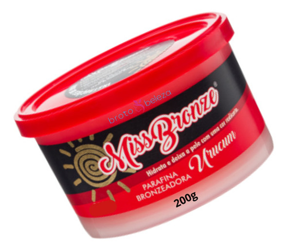 Broto Beleza Parafina De Bronzeamento Para Pele Morena 200g 1