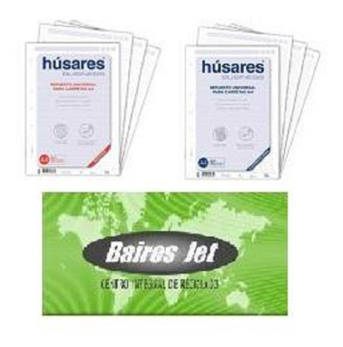 20 Husares Business 6108 Rayadas A4 Borde De Color 120 Hojas 0