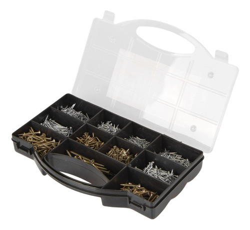 Caja De Tornillos Y Clavos Juego 1365 Piezas Hoteche 0