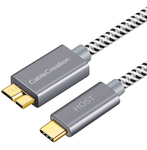 Cable Usb C A Micro-b 3.0 Para Disco Duro Interno | 0.3 Mt 0