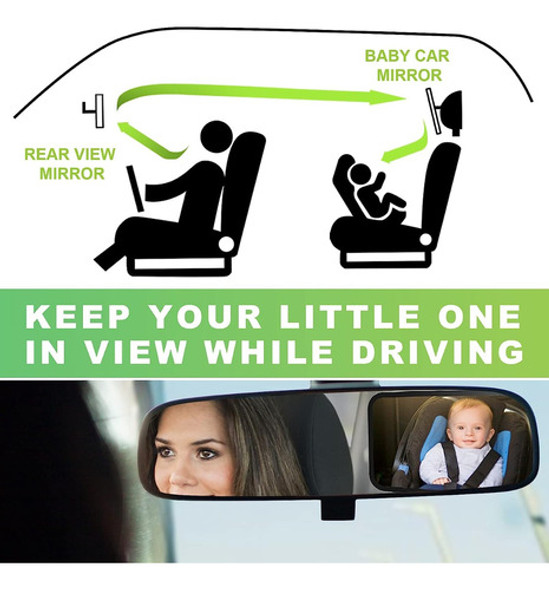 Espejo De Auto Para Bebés 360 Grados 1