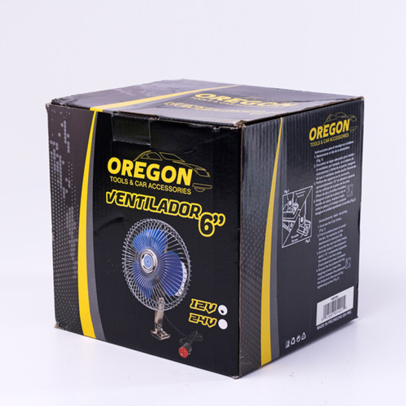 Ventilador Metalico 6  Oregon 12v Universal Autos Camionetas 1