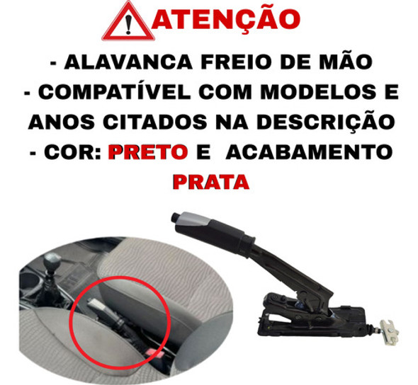 Alavanca Freio De Mão Fiat Siena Elx 2008 2009 2010 Original 1