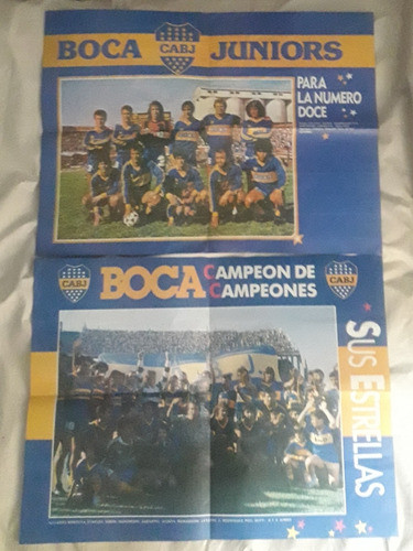 Combo Lote 2 Poster Boca Juniors Supercopa 89 0