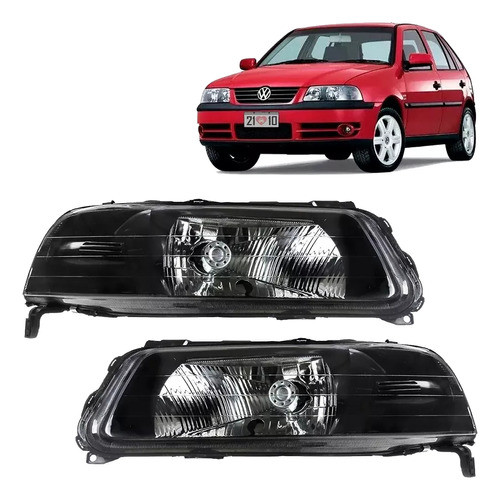 Par Farol Gol G3 2000 2001 2002 2003 2004 Foco Simples Fume 0