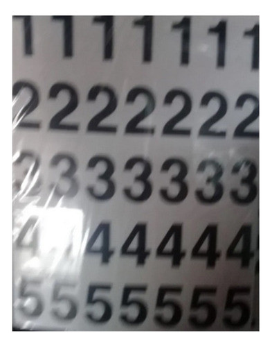 Numeros Negros Carteles Quiniela Loteria 2.5x4.5de Alto 0