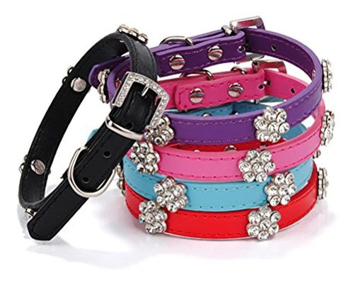 Aolove Moda Pedreria Diamante Flor Ajustable Piel Sintetic 1