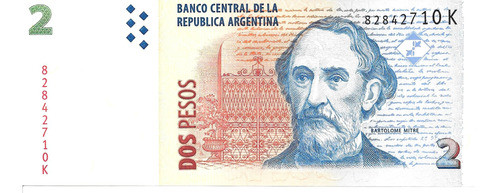 Bottero 3239 Billete De 2 Pesos Convertibles Año 2011 - S/c 0