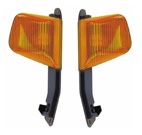 Par Lanterna Pisca Parachoque Stralis Hiway Amarelo Ld + Le 0
